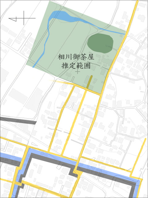 相川御茶屋推定範囲