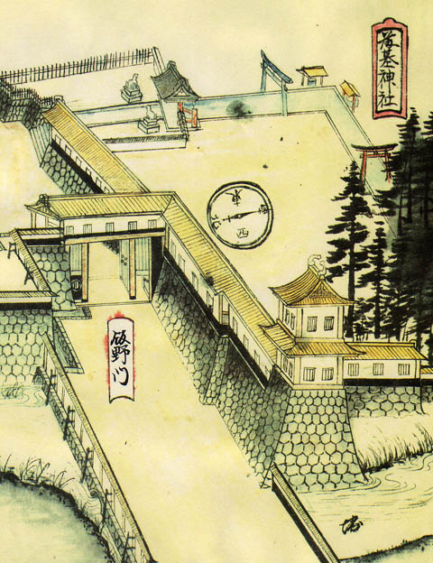 明治元年の村上城・飯野門