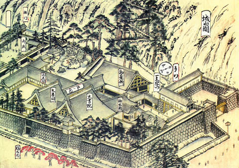 江戸末期の山麓居館