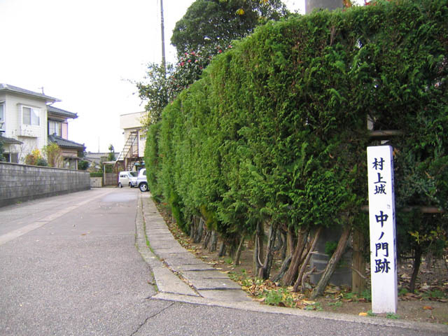 村上城 中ノ門跡 写真