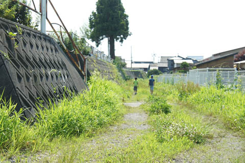 村上城「大堀」跡の現状
