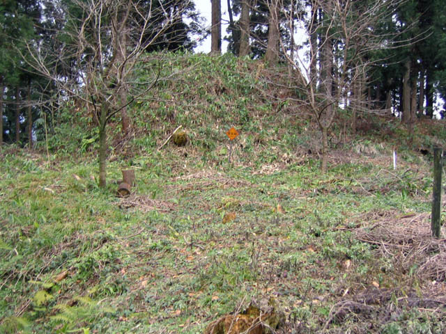 村上城・鉄砲蔵跡の土塁