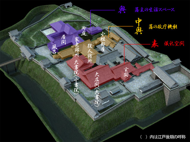 村上城御殿　3DCG